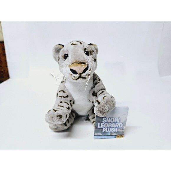 Adventure Planet Snow Leopard 8" Super Soft Plush - Picture 4 of 12